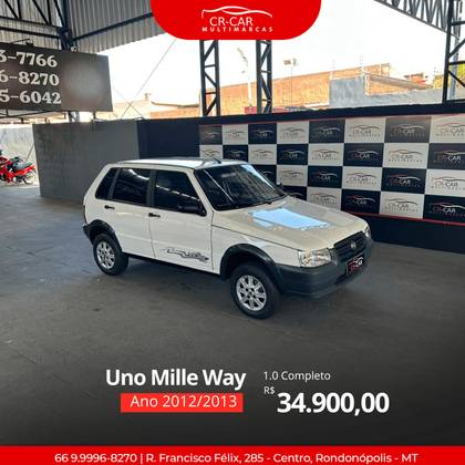 FIAT UNO 1.0 MPI MILLE WAY ECONOMY 8V FLEX 4P MANUAL FIAT UNO 1.0 MPI MILLE WAY ECONOMY 8V FLEX 4P MANUAL